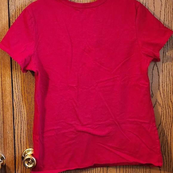Red Christmas 🎄 T-shirt size Large 12/14 - Picture 3 of 4